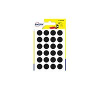 Avery Lot De 10 Psa15ns - 168 Pastilles Noir Ø 15 Mm