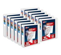 Avery Lot de 12 classeurs robustes à 3 anneaux, anneaux inclinés One Touch de 3,8 cm, DuraHinge, tranche de 5,3 cm de large, couverture transparente et tranche personnalisables, classeurs blancs