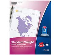 Avery Lot de 25 protège-feuilles de poids standard (75530)