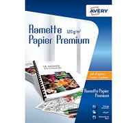 AVERY Lot de 3 200 feuilles de papier premium, Jet d'encre, A4, Laser, Copieur, 120g/m²
