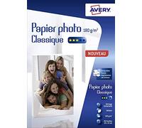 AVERY Lot de 3 Boîtes de 80 feuilles de papier photo brillant 10x15cm, jet d'encre, 180 g