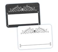 Avery Lot de 36 étiquettes de nom d'Halloween en forme de tête de mort, sans levage, sans boucle, écriture manuscrite uniquement, 36 étiquettes de nom