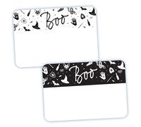 Avery Lot de 36 étiquettes de nom Halloween Boo - Chat noir - Chapeau de sorcière - Chauve-souris - Sans soulèvement - Sans boucle - Écriture manuscrite uniquement