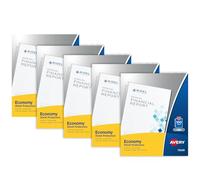 Avery Lot de 500 protège-feuilles de poids économiques, sans acide, 21,6 x 27,9 cm, 100 par paquet, 500 protège-documents transparents au total (5 paquets de 75091)