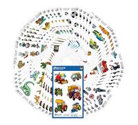Lot de 524 stickers créatifs pour enfants (motifs football, pirates, pompiers)