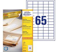 Avery Lr3666 Etiquettes 38x21.2mm Blanc