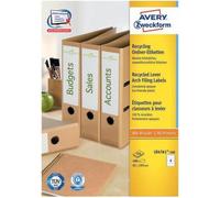 Avery LR4761-100 Étiquette auto-adhésive Rectangle arrondi Durable Blanc 400 pcs