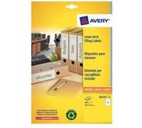Avery LR4761 - Blanc - 61 x 192 mm 100 étiquette(s) (25 feuille(s) x 4) étiquettes pour dossiers Blanc G