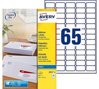 Avery Mini Inkjet Labels - Blanc - 21.2 x 38.1 mm 975 unités (15 feuille(s) x 65 étiquettes