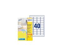 Avery Mini Laser - Adhésif permanent - blanc - 25.4 x 45.7 mm 1000 rouleau(x) (25 feuille(s) x 40 étiquettes d'adresse de retour