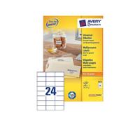 Avery Multi-Purpose Labels 3474 - Papier - adhésif permanent - blanc - 70 x 37 mm 2400 étiquette(s) (100 feuille(s) x 24 étiquettes multi-emploi