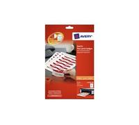 Avery Name Badges Printable inserts - Blanc - 60 x 90 mm - 190 g/m² - 160 carte(s) (20 feuille(s) x 8 cartes pour badges