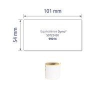 Avery – Rouleau d'étiquettes autocollantes 101 x 54 mm 110 étiquettes Adhésif permanent (ASS0722430)