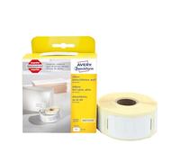AVERY - Pack de 1 rouleau de 500 étiquettes autocollantes, Format 54 x 25mm, Idéales pour imprimer une adresse, Adhésif permanent, (AS0722520)