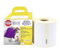 AVERY - Pack de 1 rouleau de 500 étiquettes autocollantes, Format 57 x 32 mm, Idéales pour tout type d'usage, Adhésif enlevable, (ASS0722540)