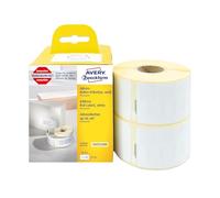 AVERY - Pack de 2 rouleaux de 260 étiquettes autocollantes (total de 520 étiquettes), Format 89 x 36 mm, Idéales pour imprimer une adresse, Adhésif permanent, (AS0722400)