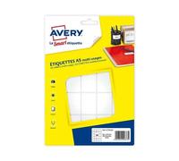 Avery - Papier - adhésif permanent - blanc - 38.5 x 26.5 mm 400 étiquette(s) (16 feuille(s) x 25 étiquettes multi-emploi
