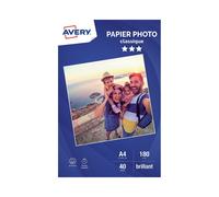 Avery Papier Photo - Brillant - blanc - A4 (210 x 297 mm) - 180 g/m² - 40 feuille(s) papier photo