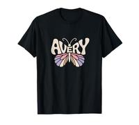 Avery Papillon - Word Art personnalisé avec nom Mignon T-Shirt
