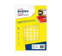 Avery Pastilles imprimables Ø15 mm - Sachet de 960 - Jaune