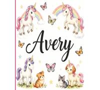 Avery Personalized Coloring Book: This fun and engaging kids coloring book features a bright, glossy cover with a cool original girl-themed design and ... and screen-free fun at home or on the go.