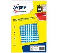 Avery – Étui 2940 pastilles Ø 8 mm A5 – Bleu