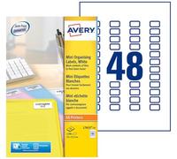 Avery Étiquettes Mini Laser 22 x 12,7 mm - Boîte de 1200
