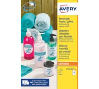 Avery Zweckform L7104 - Auto-adhésif amovible - diamètre 60 mm 240 étiquette(s) (20 feuille(s) x 12) étiquettes