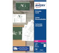[Ref:C32025-25] AVERY ZWECKFORM Pochette de 250 cartes de visite 85x54mm
