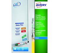 Inkjet Magnet - 28 x 78 mm 90 unités (5 feuille(s) x 18) étiquettes magnétiques