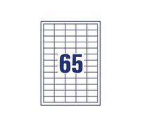Avery - Polyéthylène (PE) - adhésif permanent - blanc - 38 x 21 mm 3250 étiquette(s) (50 feuille(s) x 65 étiquettes