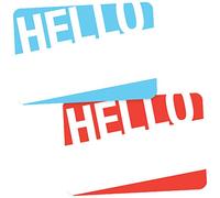 Avery Premium Donut Nom Tags, pas de Lift pas Curl, 36 Handwriteable Nom Stickers Hello