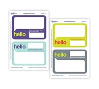 Avery Premium Donut Nom Tags, pas de Lift pas Curl, 36 Handwriteable Nom Stickers Ice Breaker - Hello