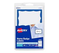 Avery® Print ou écrivez Autocollant badges badge, nom, UNI, être Brdr 11852 NN (lot Of30)