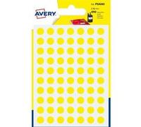 Avery PSA08J étiquette auto-collante Cercle Permanent Jaune 420 pièce(s) Jaune G