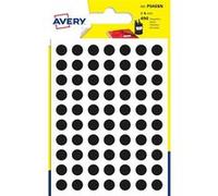 Avery Pastilles PSA08N 490 Noir Ø 8 mm