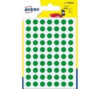 Avery PSA08V étiquette auto-collante Cercle Permanent Vert 490 pièce(s) Vert G