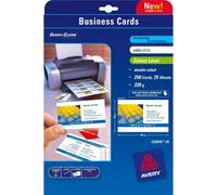 Avery Quick&Clean 85 x 54 mm (x25) carte de visite 250 pcs(s)