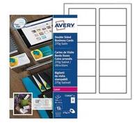 Avery Quick&Clean - Blanc - 54 x 85 mm - 270 g/m² - 250 carte(s) (25 feuille(s) x 10 cartes de visite G