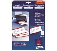 Avery Pochette 75 cartes C2359-25 — blanc satiné 220 g/m² 210×99 mm recto/verso