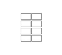 Avery Quick&Clean - Brillant - blanc - 220 g/m² - 10 unités 8 cartes de visite avec photo
