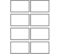 Avery Quick&Clean - Brillant - blanc - 220 g/m² - 10 unités 8 cartes de visite avec photo G