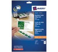 Avery Quick&Clean C32011 - Blanc - 45 x 85 mm - 200 g/m² - 100 carte(s) (10 feuille(s) x 10 cartes de visite G