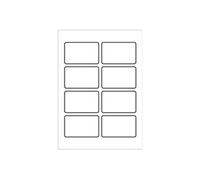 Avery Quick&Clean C32024-10 - Mat - blanc - 54 x 85 mm - 260 g/m² - 80 carte(s) (10 feuille(s) x 8 cartes de visite
