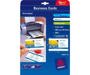 Avery Quick&Clean Cartes de visite 85 x 54 mm (x25) 8,5 cm 5,4 cm