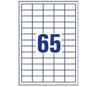 Avery QuickPEEL Recycled Labels LR3666 - 21.2 x 38 mm 6500 étiquette(s) (100 feuille(s) x 65) étiquettes recy s G