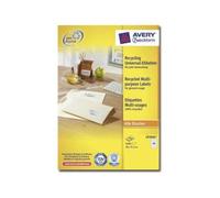 Avery QuickPEEL Recycled Labels LR3666 - 21.2 x 38 mm 6500 étiquette(s) (100 feuille(s) x 65 étiquettes recy s