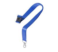 Avery R4828WB-1 1 Tour de coupré-imprimé Blanc/bleu avec mousqueton 2cm | 1 tour de cou recy lanc/bleu avec mousqueton