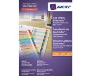 AVERY READYINDEX MYLAR 1-20 ASSORTED
