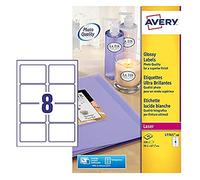 Avery Réf L7765-40 Lot de 320 étiquettes adresse couleur Laser 8 étiquettes par feuille 99,1 x 67,7 mm